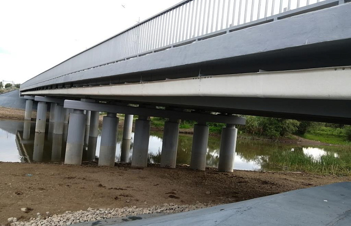 В Астраханской области завершен капитальный ремонт моста через ерик Днищево