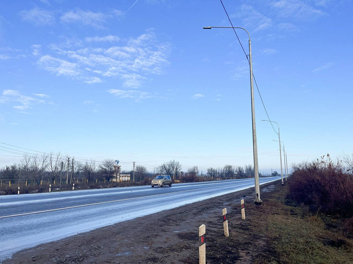 В Приволжском районе обустроили освещение для безопасности автомобилистов на дороге